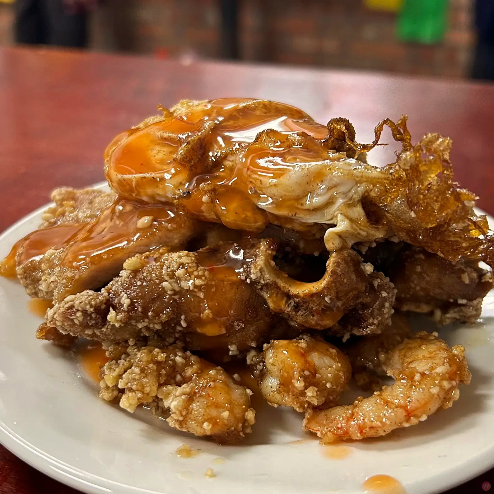 [食記] 基隆 天天鮮排骨飯 蝦子好吃 炸蝦 炸蛋好棒